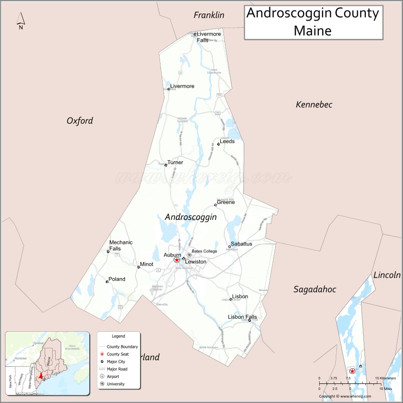 Oxford County Map