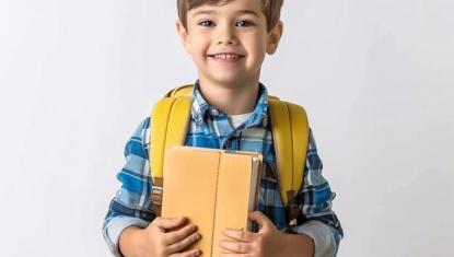 boy with backpack